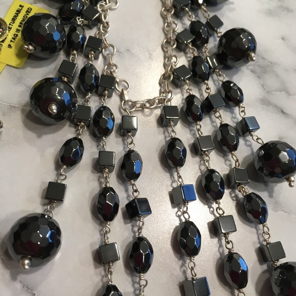 Hematite and Sterling Silver Necklace - Picture 3 of 9